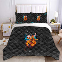 Dragon Ball Z Bedding Goku Duvet Cover Black Blue Purple Quilted Pillowcase Bedspread - Lusy Store LLC