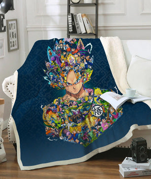 Dragon Ball Z Blanket Sherpa Blanket Bedspreads - Lusy Store LLC