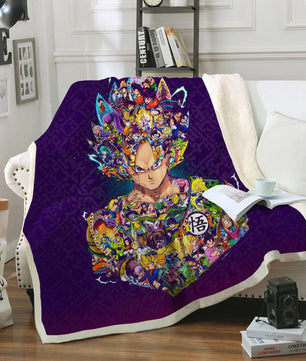 Dragon Ball Z Blanket Sherpa Blanket Bedspreads - Lusy Store LLC