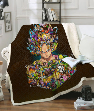 Dragon Ball Z Blanket Sherpa Blanket Bedspreads - Lusy Store LLC