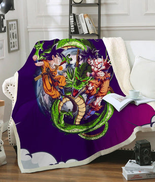 Dragon Ball Z Blanket Sherpa Blanket Bedspreads - Lusy Store LLC