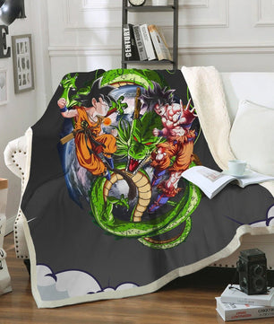 Dragon Ball Z Blanket Sherpa Blanket Bedspreads - Lusy Store LLC