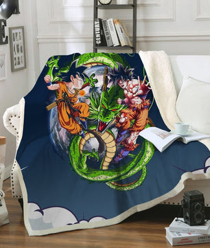Dragon Ball Z Blanket Sherpa Blanket Bedspreads - Lusy Store LLC