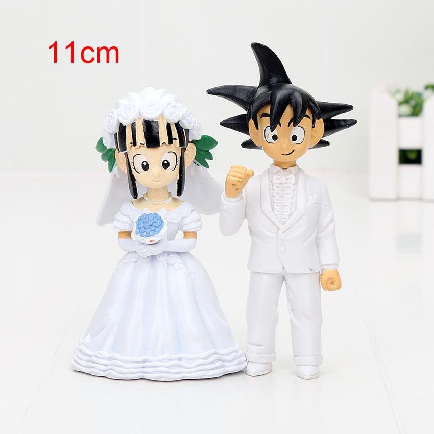 Dragon Ball Z Figure Dragon Ball Goku ChiChi Wedding PVC Figure Toys - Lusy Store