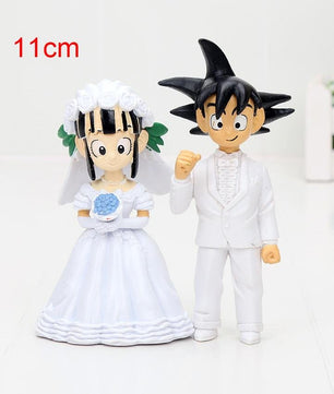 Dragon Ball Z Figure Dragon Ball Goku ChiChi Wedding PVC Figure Toys - Lusy Store