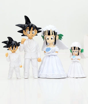 Dragon Ball Z Figure Dragon Ball Goku ChiChi Wedding PVC Figure Toys - Lusy Store