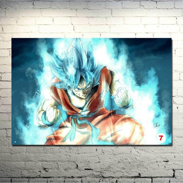 Dragon Ball Z Goku Fighting Japan Anime Art Silk Canvas Poster Wall Pictures - Lusy Store