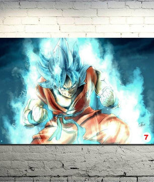 Dragon Ball Z Goku Fighting Japan Anime Art Silk Canvas Poster Wall Pictures - Lusy Store
