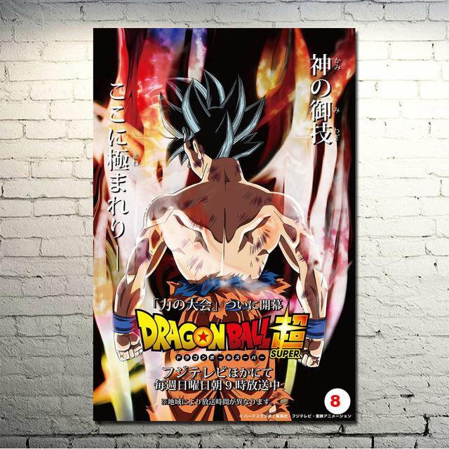 Dragon Ball Z Goku Fighting Japan Anime Art Silk Canvas Poster Wall Pictures - Lusy Store