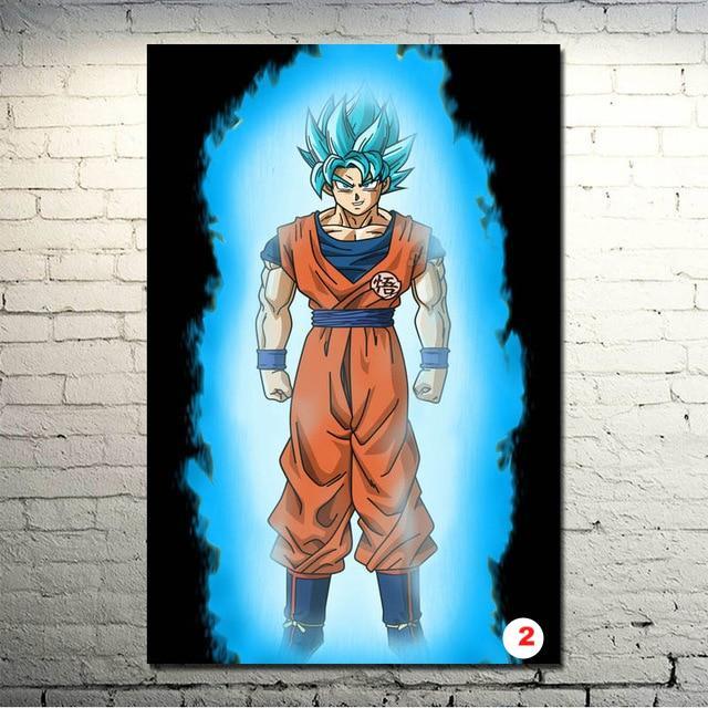 Dragon Ball Z Goku Fighting Japan Anime Art Silk Canvas Poster Wall Pictures - Lusy Store