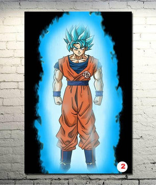 Dragon Ball Z Goku Fighting Japan Anime Art Silk Canvas Poster Wall Pictures - Lusy Store