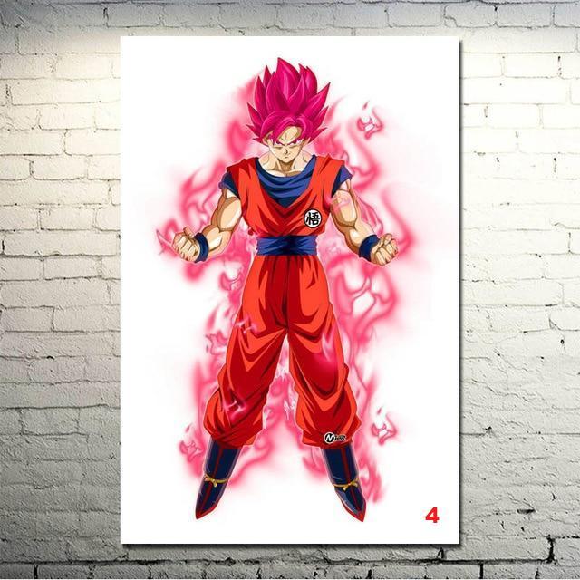 Dragon Ball Z Goku Fighting Japan Anime Art Silk Canvas Poster Wall Pictures - Lusy Store