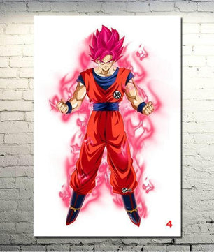 Dragon Ball Z Goku Fighting Japan Anime Art Silk Canvas Poster Wall Pictures - Lusy Store