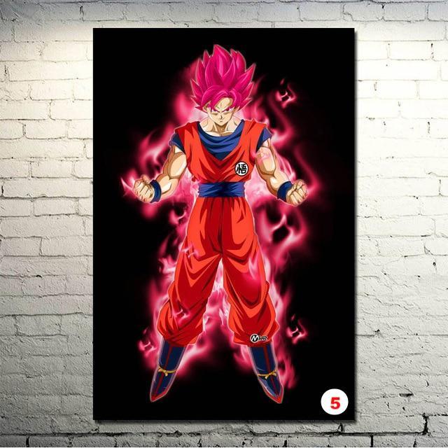 Dragon Ball Z Goku Fighting Japan Anime Art Silk Canvas Poster Wall Pictures - Lusy Store