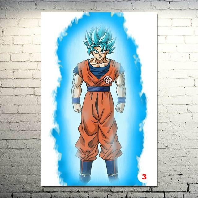 Dragon Ball Z Goku Fighting Japan Anime Art Silk Canvas Poster Wall Pictures - Lusy Store