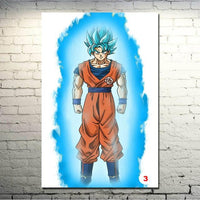 Dragon Ball Z Goku Fighting Japan Anime Art Silk Canvas Poster Wall Pictures - Lusy Store