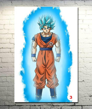 Dragon Ball Z Goku Fighting Japan Anime Art Silk Canvas Poster Wall Pictures - Lusy Store
