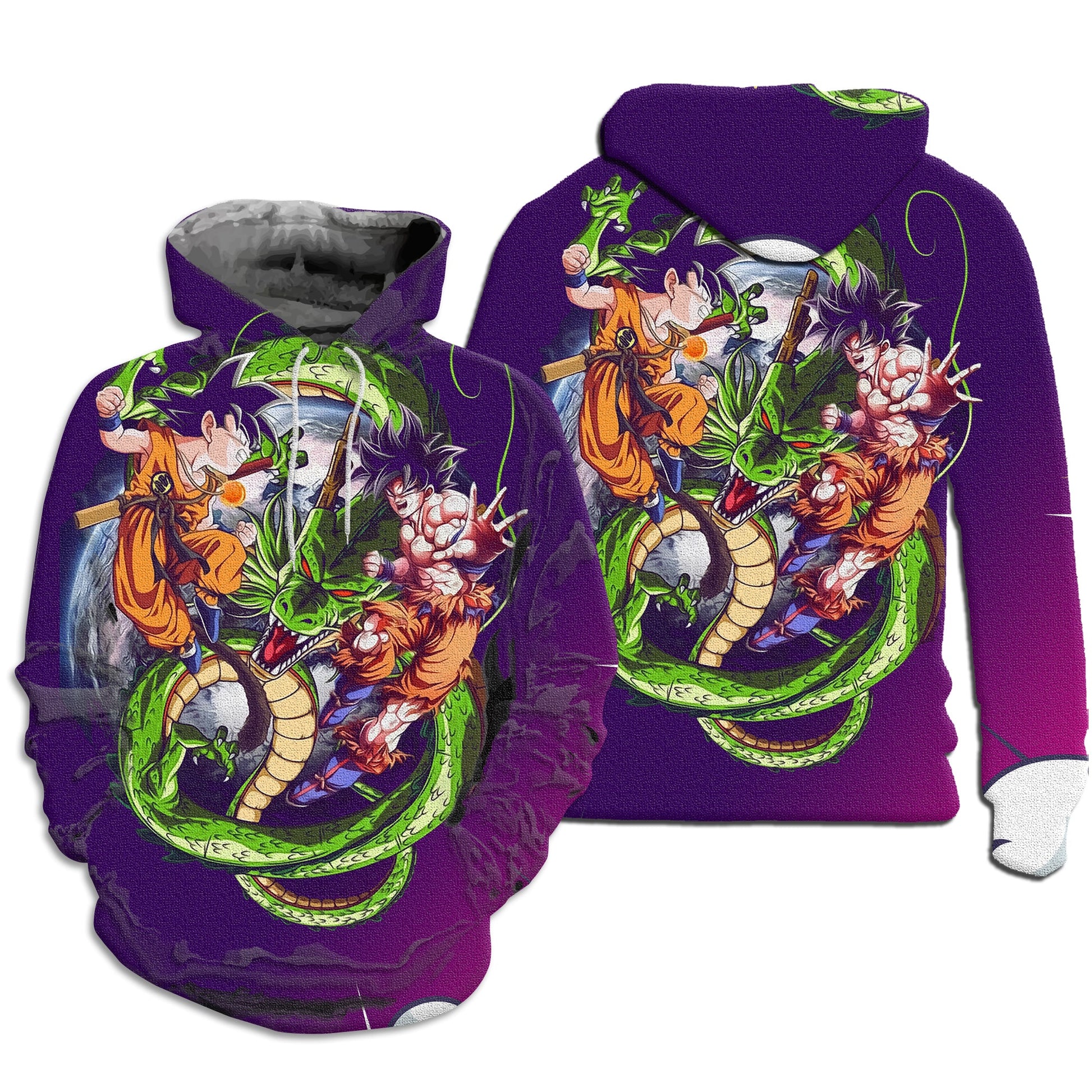 Dragon Ball Z Hoodie Sweatshirt Jacket dbz Goku Hoodie HP41 - Lusy Store LLC