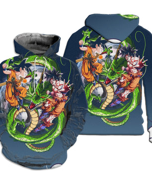 Dragon Ball Z Hoodie Sweatshirt Jacket dbz Goku Hoodie HP41 - Lusy Store LLC