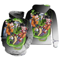Dragon Ball Z Hoodie Sweatshirt Jacket dbz Goku Hoodie HP41 - Lusy Store LLC