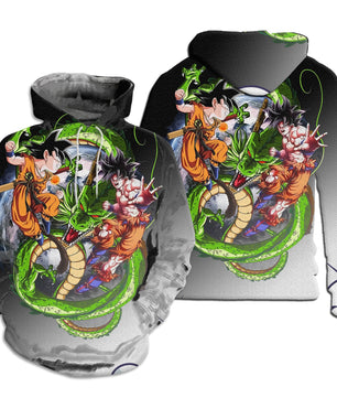 Dragon Ball Z Hoodie Sweatshirt Jacket dbz Goku Hoodie HP41 - Lusy Store LLC