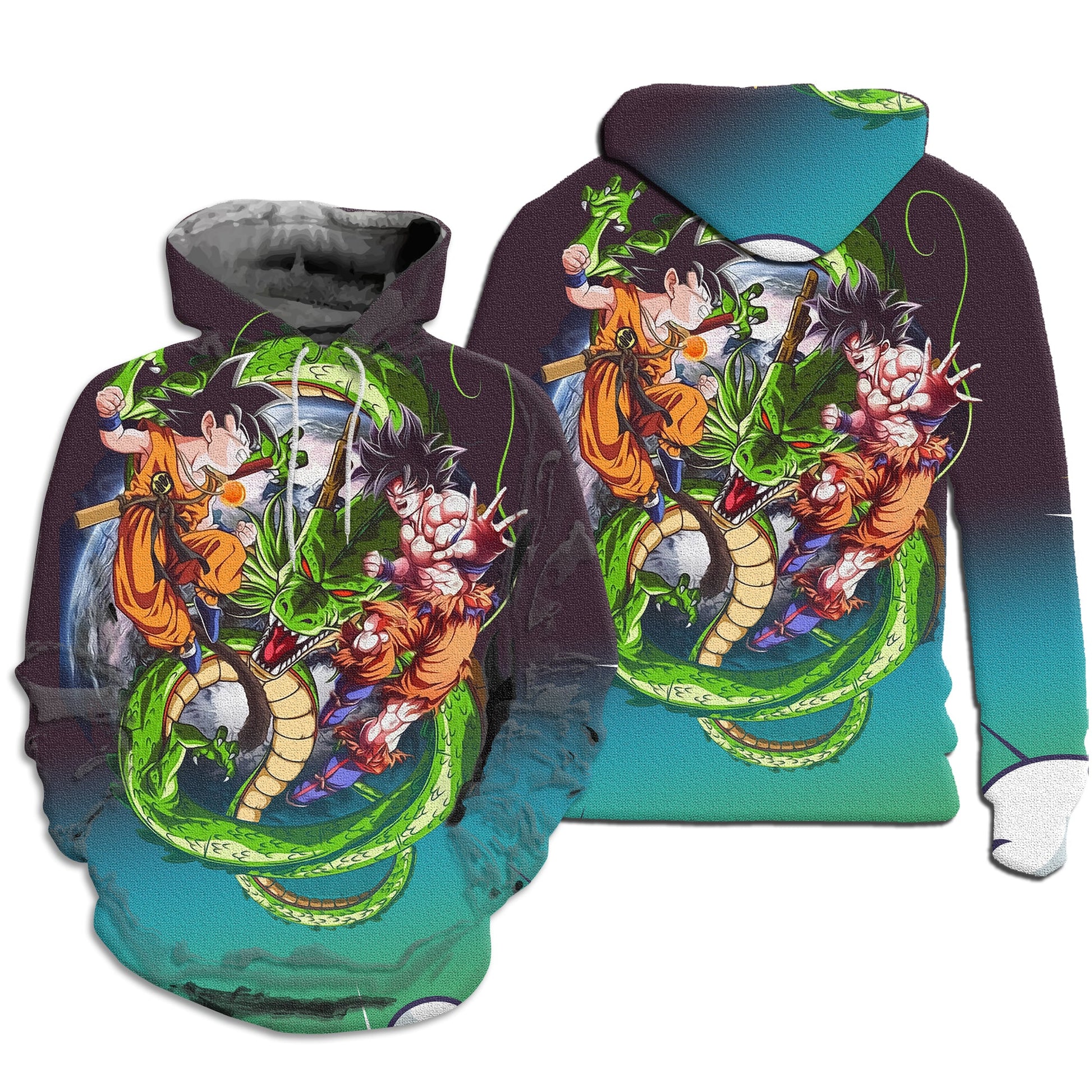 Dragon Ball Z Hoodie Sweatshirt Jacket dbz Goku Hoodie HP41 - Lusy Store LLC