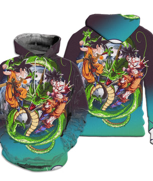 Dragon Ball Z Hoodie Sweatshirt Jacket dbz Goku Hoodie HP41 - Lusy Store LLC
