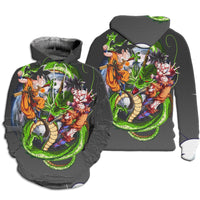 Dragon Ball Z Hoodie Sweatshirt Jacket dbz Goku Hoodie HP41 - Lusy Store LLC