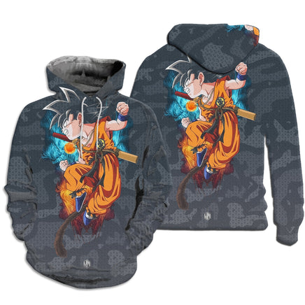 Dragon Ball Z Hoodie Sweatshirt Jacket dbz Goku Hoodie HP42 - Lusy Store LLC
