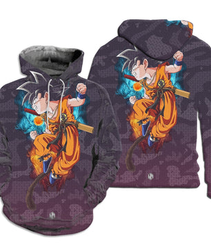 Dragon Ball Z Hoodie Sweatshirt Jacket dbz Goku Hoodie HP42 - Lusy Store LLC