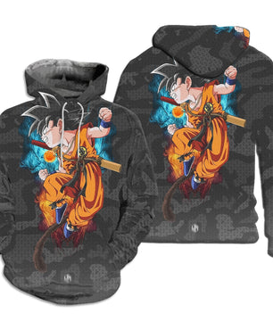 Dragon Ball Z Hoodie Sweatshirt Jacket dbz Goku Hoodie HP42 - Lusy Store LLC
