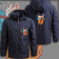 Dragon Ball Z Jacket Goku Field Jacket Waterproof Windbreaker Outerwear - Lusy Store LLC