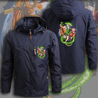 Dragon Ball Z Jacket Goku Field Jacket Waterproof Windbreaker Outerwear - Lusy Store LLC