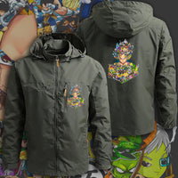 Dragon Ball Z Jacket Goku Field Jacket Waterproof Windbreaker Outerwear - Lusy Store LLC