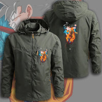 Dragon Ball Z Jacket Goku Field Jacket Waterproof Windbreaker Outerwear - Lusy Store LLC