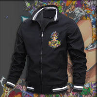 Dragon Ball Z Jacket Stand Collar Windbreaker Mens Sport Jacket Outdoor - Lusy Store LLC