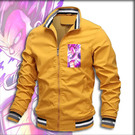 Dragon Ball Z Jacket Stand Collar Windbreaker Mens Sport Jacket Outdoor - Lusy Store LLC