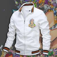 Dragon Ball Z Jacket Stand Collar Windbreaker Mens Sport Jacket Outdoor - Lusy Store LLC