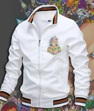 Dragon Ball Z Jacket Stand Collar Windbreaker Mens Sport Jacket Outdoor - Lusy Store LLC
