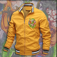 Dragon Ball Z Jacket Stand Collar Windbreaker Mens Sport Jacket Outdoor - Lusy Store LLC