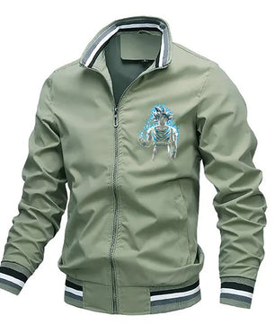 Dragon Ball Z Jacket Stand Collar Windbreaker Mens Sport Jacket Outdoor - Lusy Store LLC