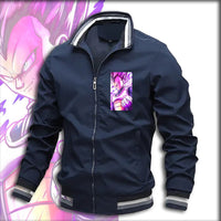 Dragon Ball Z Jacket Stand Collar Windbreaker Mens Sport Jacket Outdoor - Lusy Store LLC