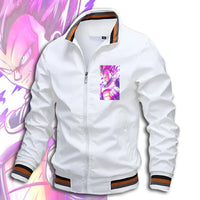 Dragon Ball Z Jacket Stand Collar Windbreaker Mens Sport Jacket Outdoor - Lusy Store LLC