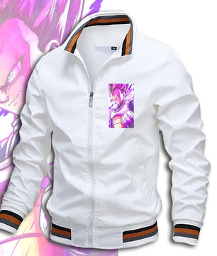 Dragon Ball Z Jacket Stand Collar Windbreaker Mens Sport Jacket Outdoor - Lusy Store LLC