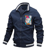 Dragon Ball Z Jacket Stand Collar Windbreaker Mens Sport Jacket Outdoor - Lusy Store LLC