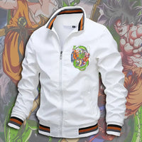 Dragon Ball Z Jacket Stand Collar Windbreaker Mens Sport Jacket Outdoor - Lusy Store LLC