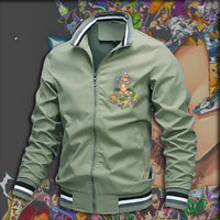 Dragon Ball Z Jacket Stand Collar Windbreaker Mens Sport Jacket Outdoor - Lusy Store LLC