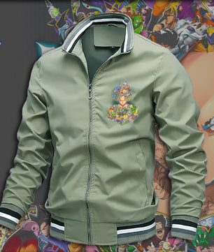 Dragon Ball Z Jacket Stand Collar Windbreaker Mens Sport Jacket Outdoor - Lusy Store LLC