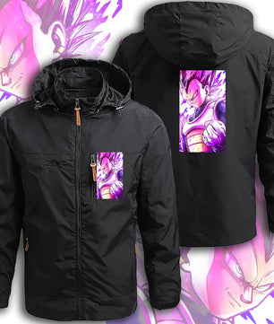 Dragon Ball Z Jacket Vegeta Field Jacket Waterproof Windbreaker Outerwear - Lusy Store LLC