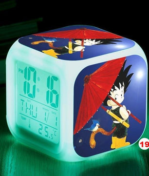 Dragon Ball Z LED Alarm Clock Kid Watch 7 color Flash Night Light Digital Clocks Action Figures - Lusy Store